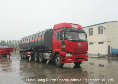 China 30000L -45000L Capacity Chemical Tanker Truck for Fluosilicic Acid / Hexafluorosilicic Acid for sale