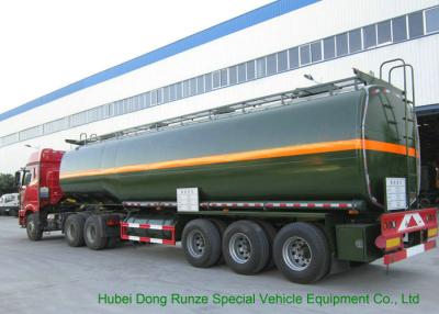 China 3 Axles Chemical Tanker Truck for 30 - 45MT Hydrofluoric Acid / HCL Transport for sale