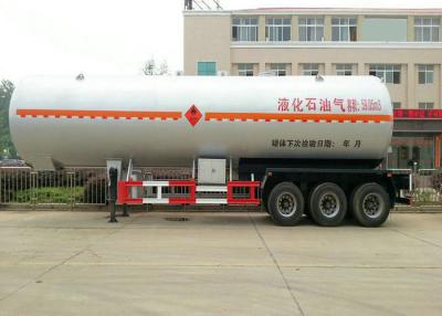 China 50 m3 Tank Semi Trailer For Liquid Petrol Gas , Butane , Propane Transport for sale