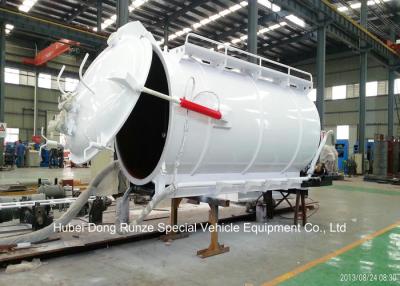 China Customized Cabon Steel Vaccum Tank Body For Vaccum Sewage Truck 4 - 20 M3 for sale