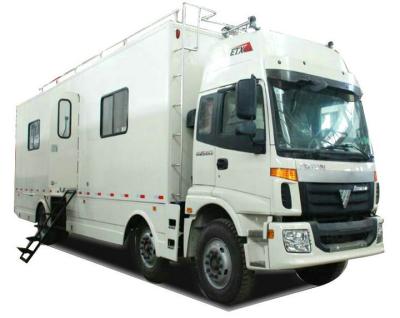 China FOTON  6x2 Outdoor Mobile Camping Truck With Living Room and Kitchen for sale