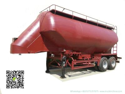 Chine remorque de bateau-citerne en vrac de silo d'axe de 2 /3 pour transporter le blé - remorque de réservoir en vrac de grains de haricot à vendre