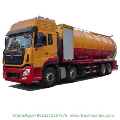 China camión de la limpieza de las aguas residuales de la alcantarilla del vacío 30ton (agua combinada alta presión WhatsApp que echa en chorro del tanque séptico de la alcantarilla: +8615271357675 en venta