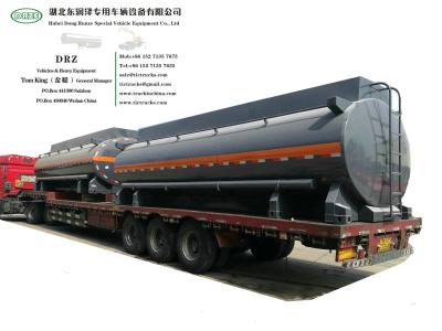 중국 화학 산성 탱크 몸 콘테이너를 가진 화학 액체 유조선 몸은 트레일러 도로에 의한 수송 WhsApp를 잠급니다: +8615271357675 판매용