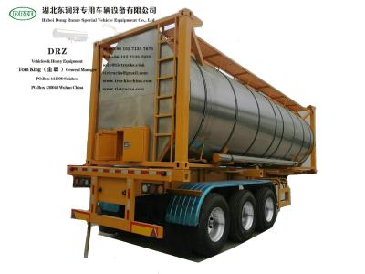Cina Il riscaldamento ha isolato l'acciaio di Stanless del contenitore del carro armato di 30FT per acido fosforico liquido WhatsApp+8615271357675 in vendita