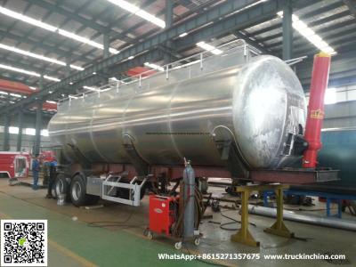 China Aluminum Alloy  Wheat Flour Bulk Tanker with Tipping Hydraulic Cylinder (6000USG-10000USG ）whApp:+8615271357675 for sale