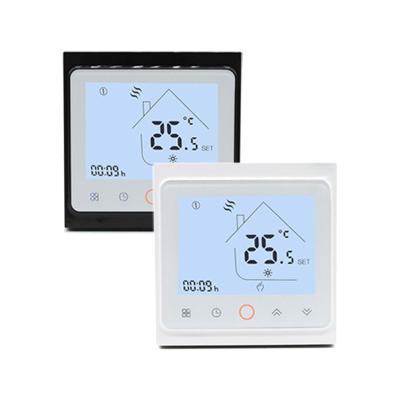 China Wi-Fi  Central Heating Touch Screen Thermostat Non Voltage Output Radiation Sheild for sale