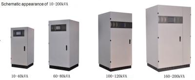 China Color gris 120Vac UPS en línea, 3phase LF en línea UPS 208Vac UPS de línea a línea 10-200kVA en venta
