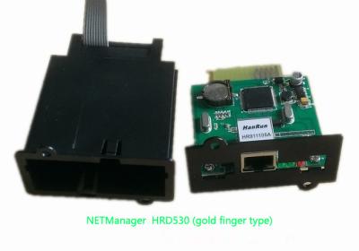 China 10 / conexión interna del finger del oro de la tarjeta de 100BaseT SNMP para el monitor de UPS en venta
