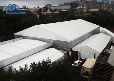 China Besonderheiten für bewegliche temporäre Lagertelte Schutzhäuser für den Außenbereich CE-Zertifikat Permanente Zeltstrukturen zum Verkauf zu verkaufen