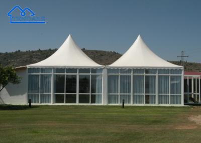 中国 White PVC Aluminum Frame Large Party High Peak Frame Pagoda Tent For Wedding, Party, Event And So On 販売のため