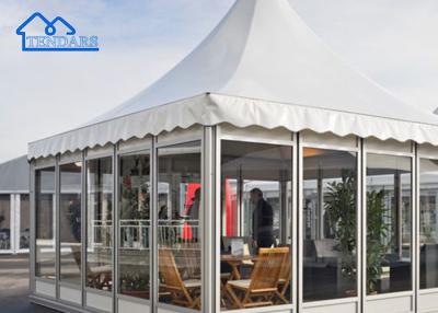 中国 Hot Sale Outdoor Tent Pop ,Durable Celebration Pagoda Tent With Glass Wall For Sale 販売のため