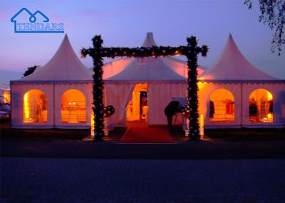 Cina Waterproof, Fireproof Wedding Tent Pagoda white canvas tent For Outdoor Party,Event,Wedding etc in vendita