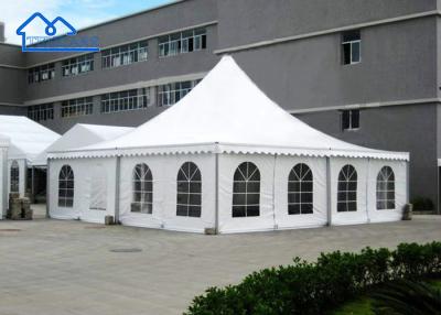 China White Or Custom Color Aluminum Exhibition Tents White PVC Pagoda Trade Show Tent for sale