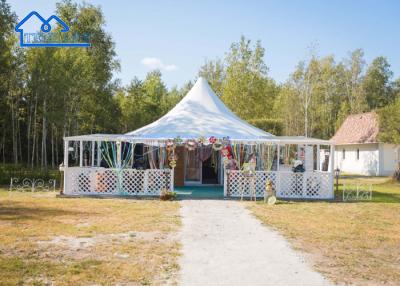 China Aluminum Wedding Pagoda Beach Tent Waterproof PVC Cover Exhibitions Parties Pagoda Tent à venda