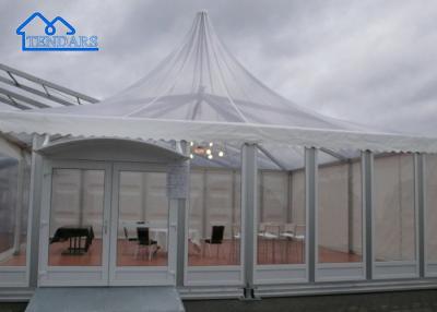 中国 Fire Retardant Folding Pop Up Tent Display Party Wedding Event Aluminium Pagoda Marquee Tents Custom Print Logo 販売のため