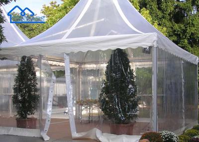 China Outdoor Custom Summer Gazebo White PVC Fabric Aluminum Frame Pagoda Tent Garden Pavilion Tent for sale