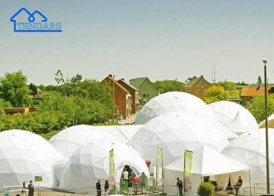 China PVC Coated Large Commercial Dome Tent With Transparency White Color Dome style tent for sale