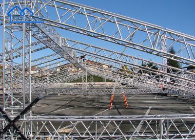 China Movable Concert Stage Lighting Truss Silver Aluminium Truss For Events Easy Roof Truss System for sale