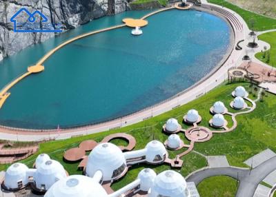 Cina Luxury Fireproof Glamping Hotel Tent Geodesic Dome Per Famiglia in vendita