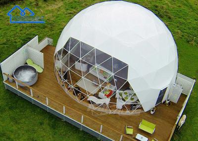 China Tenda de Glamping Dome personalizada Hotel de luxo com cobertura de telhado de PVC à venda