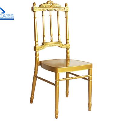 China Party Tent Accessories Wholesale Metal Stackable Event Chiavari Wedding Chair With Cushion On Sale en venta