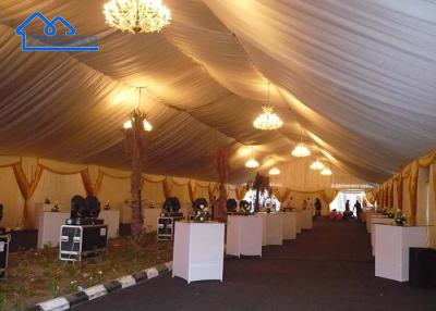 Китай Could Custom Luxury White Indoor Party Tent With Linings And Curtains продается