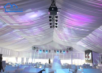 China Custom Big Aluminum Alloy Party Wedding Tent With Lining And Curtain For Sale en venta
