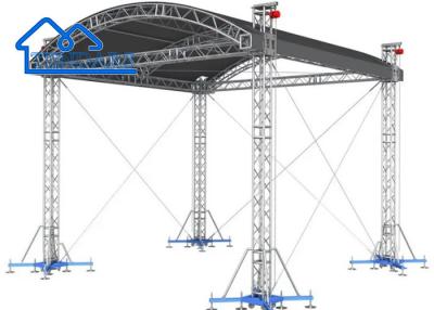 China Free Combination Aluminum Alloy Event Concert Stage Truss Curved Roof Rounded Truss Structure en venta