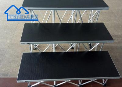 中国 Custom Aluminum Adjustable Portable Stage Platform Wooden Portable Folding Stage for sale 販売のため