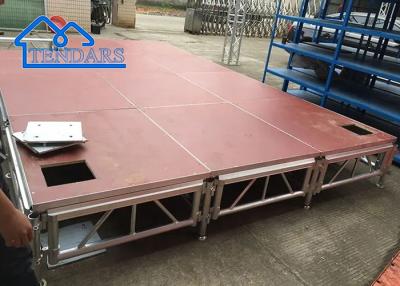 China Portable Easy Assemble Aluminum Stage Truss Mobile Event Plywood Stage Adjustable Stage Platform for sale