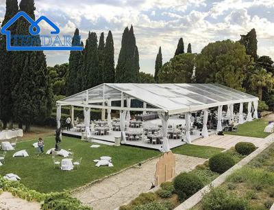China A Shape Wedding Party Events Large Aluminium Tent House With Tarpaulin Affordable Wedding Tents for sale