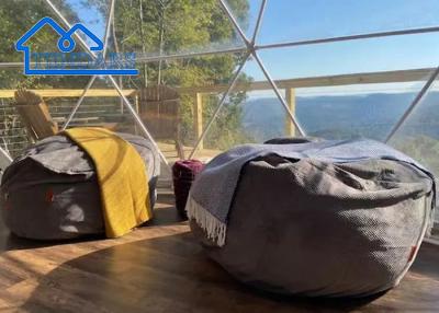 China Waterproof, PVC Luxury Pvc Outdoor Dome Tents Hotel Winter Snow Camping 6m Diameter Green House Tent à venda