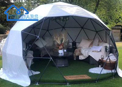 中国 Customized Geo Dome Tents Commercial Outdoor Family Glamping Tent With Round Door 販売のため