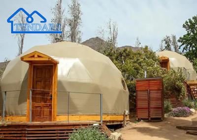 China 8m Diameter Igloo Geodesic Dome Steel Structure Camping Tent  Round Dome Glamping Tent For Trade Show à venda