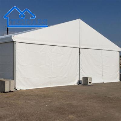 China Customized Size Outdoor Shelter Tent PVC Fabric Warehouse Storage Tents For Sale en venta