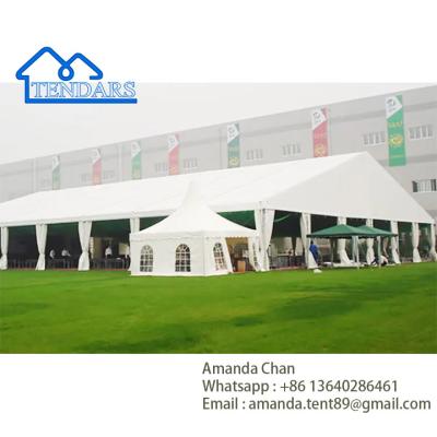 China White Flame Redartant/UV-Resistant/Water Proof Mixed Marquee Catering Tent For Parties à venda