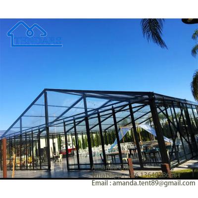 China Large Clear Frame Glass Wall Atrium Event Gala Tent Marquee For Sale, Commercial Tents For Events for sale