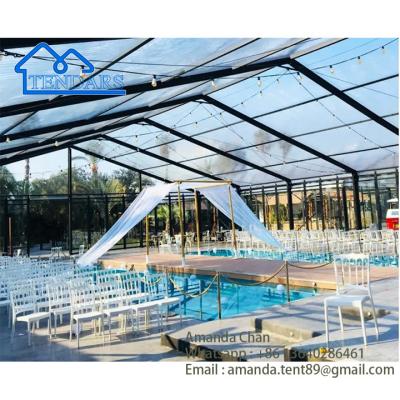 China Clear Roof Marquee Lining Outdoor Tent For Wedding Event Party Price With Decoration Accessories en venta