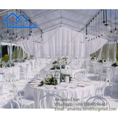 China 500 People Large Sand White Custom Marquee Party Wedding Tent Party Marquee For Sale for sale