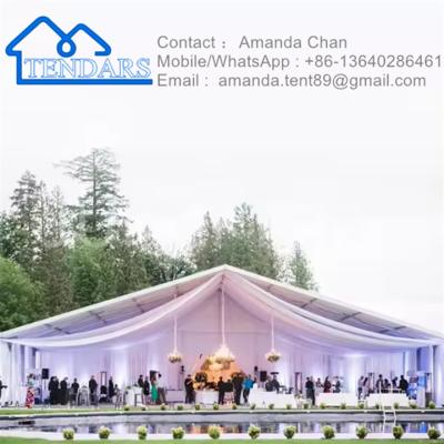 China Cuctom Rproof \ Fireproof \ Wind Resistant Canopy Marquee Event Party Wedding Tent à venda à venda