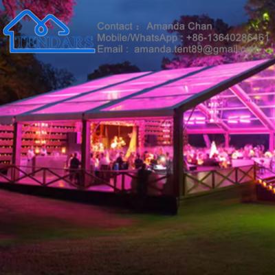 China Hot Sale UV Resistance Clear Roof Party Wedding Tent Transparent Roof Event Marquee Tent à venda