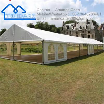 China New PVC Fabric Aluminum Frame commercial outdoor White Cloth Canopy Tent With Windows For Outdoor Events for sale