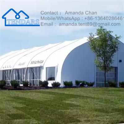 China Customized Luxury Storage Tent Semi-Permanent Large Outdoor Aluminium Exhibition for sale