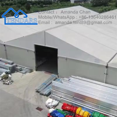Chine Taille personnalisée Structure en aluminium étanche à l'eau Tente d'entrepôt Tente de rangement en toile industrielle à vendre