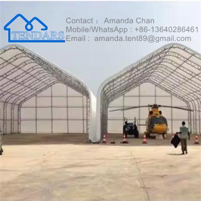 China Customized Color Waterproof / Fireproof / UV Proof Aluminum Frame Big Storage Warehouse Tent for sale
