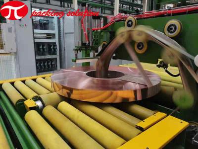 Chine Machine de cerclage de bobine d'en cuivre de machine d'emballage de bobine de l'en cuivre ISO9001 380V complètement automatique à vendre
