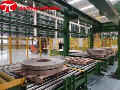 China Linha de empacotamento de cobre máquina da bobina da identificação 800mm de envolvimento da bobina da fita do cobre à venda