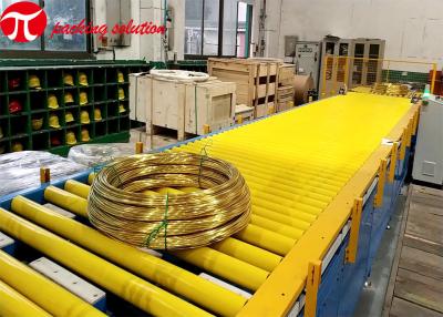 China Embaladora horizontal del alambre de cobre con el cargamento de la cuesta y la estación doble en venta