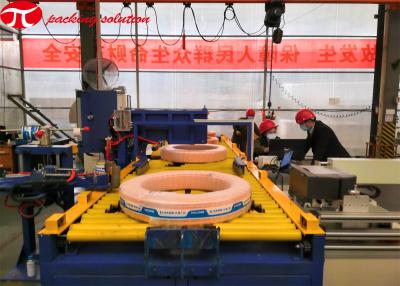 China Máquina de envolvimento de cobre automática 1200mm da bobina do PLC com estação de funcionamento independente à venda
